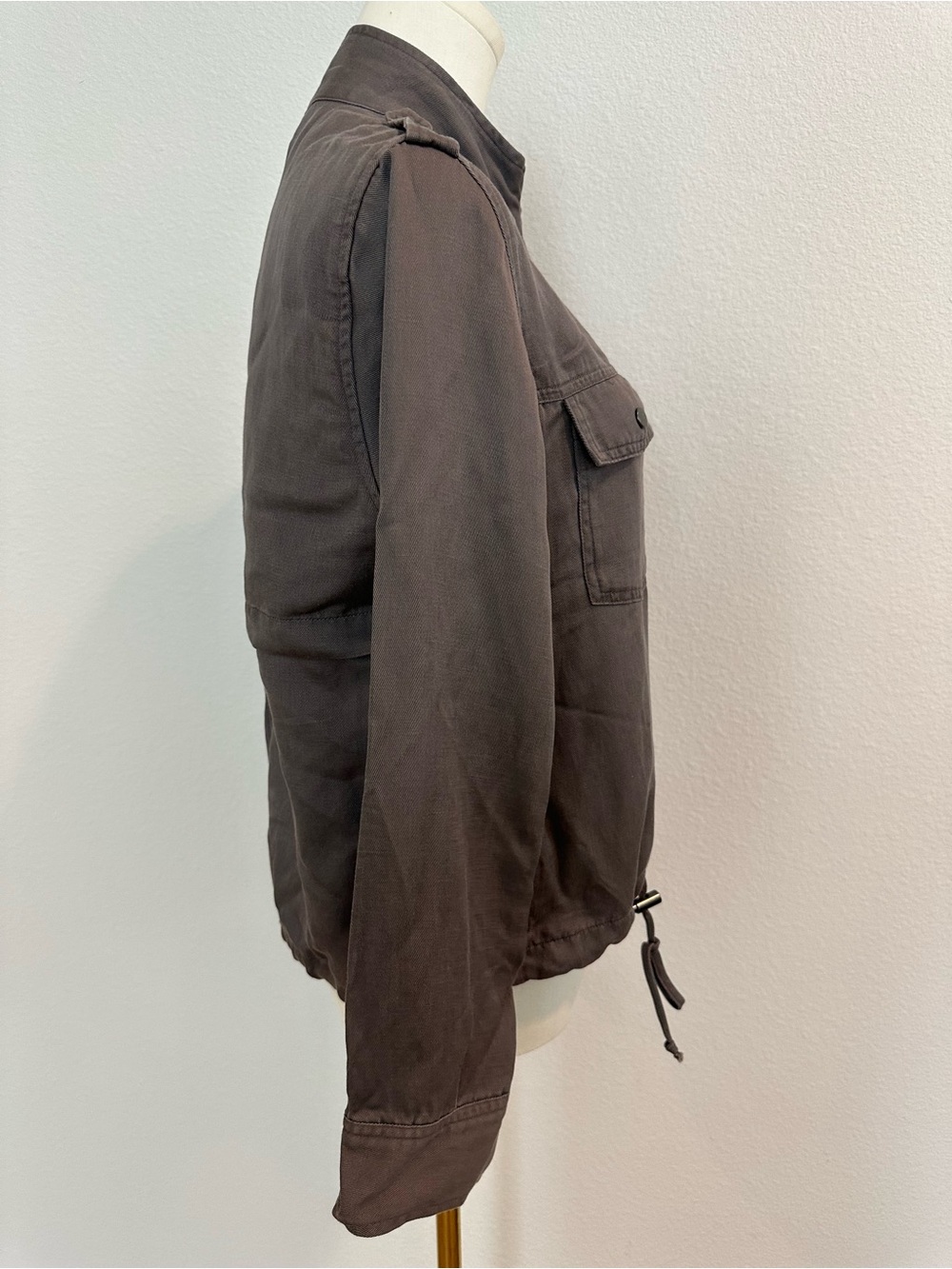 Rails Collins Linen Blend Utility Jacket Slate Gray XS Lightweight - Picture 7 of 14